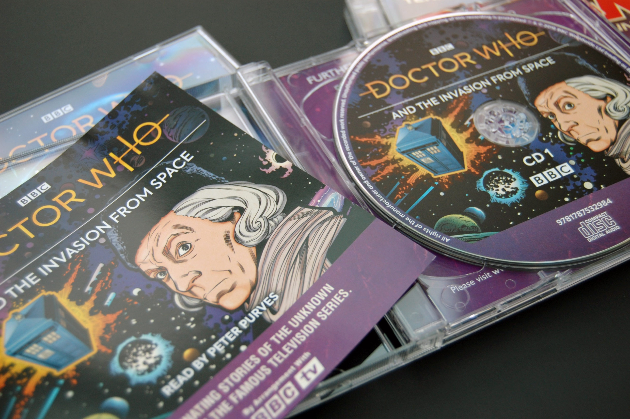 Doctor Who audio CD packaging